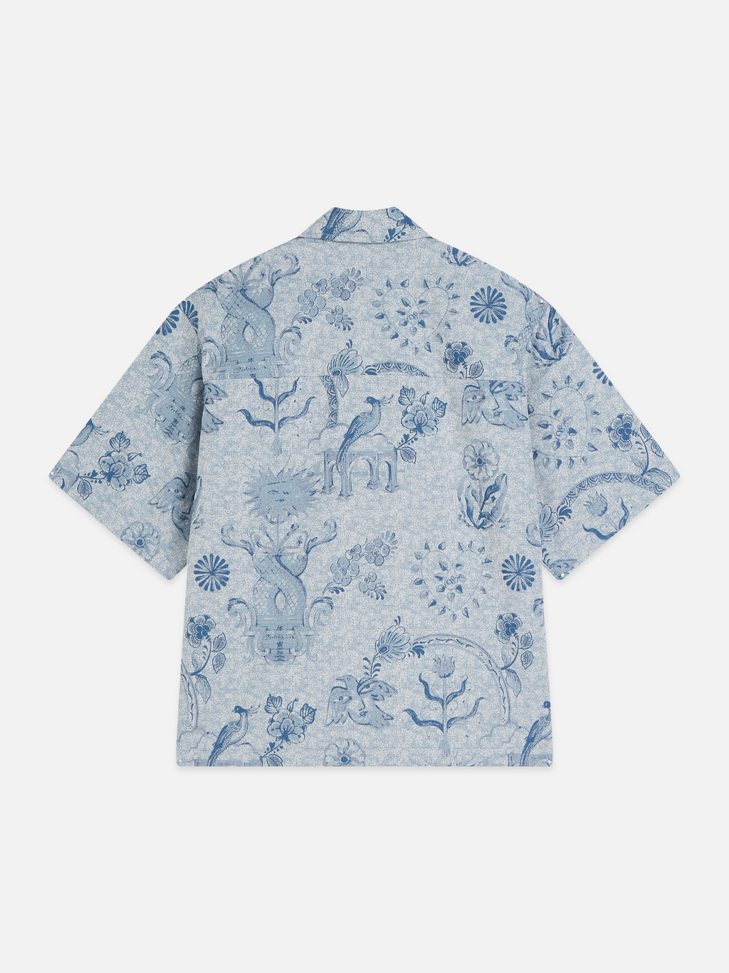 Scotch & Soda x Royal Delft Jacquard Loose Short-Sleeved Shirt