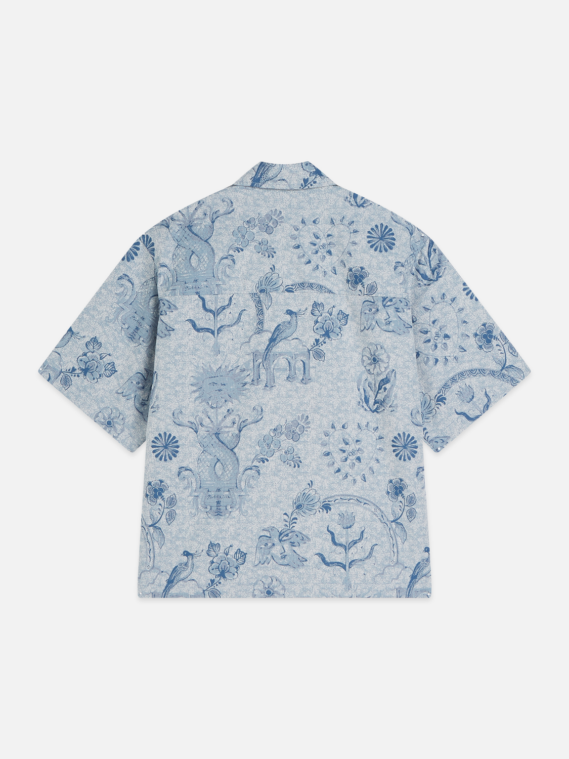 Scotch & Soda x Royal Delft Jacquard Loose Short-Sleeved Shirt