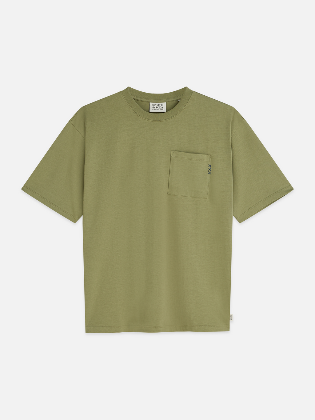 Seasonal Essentials 3 crosses pocket loose T-shirt