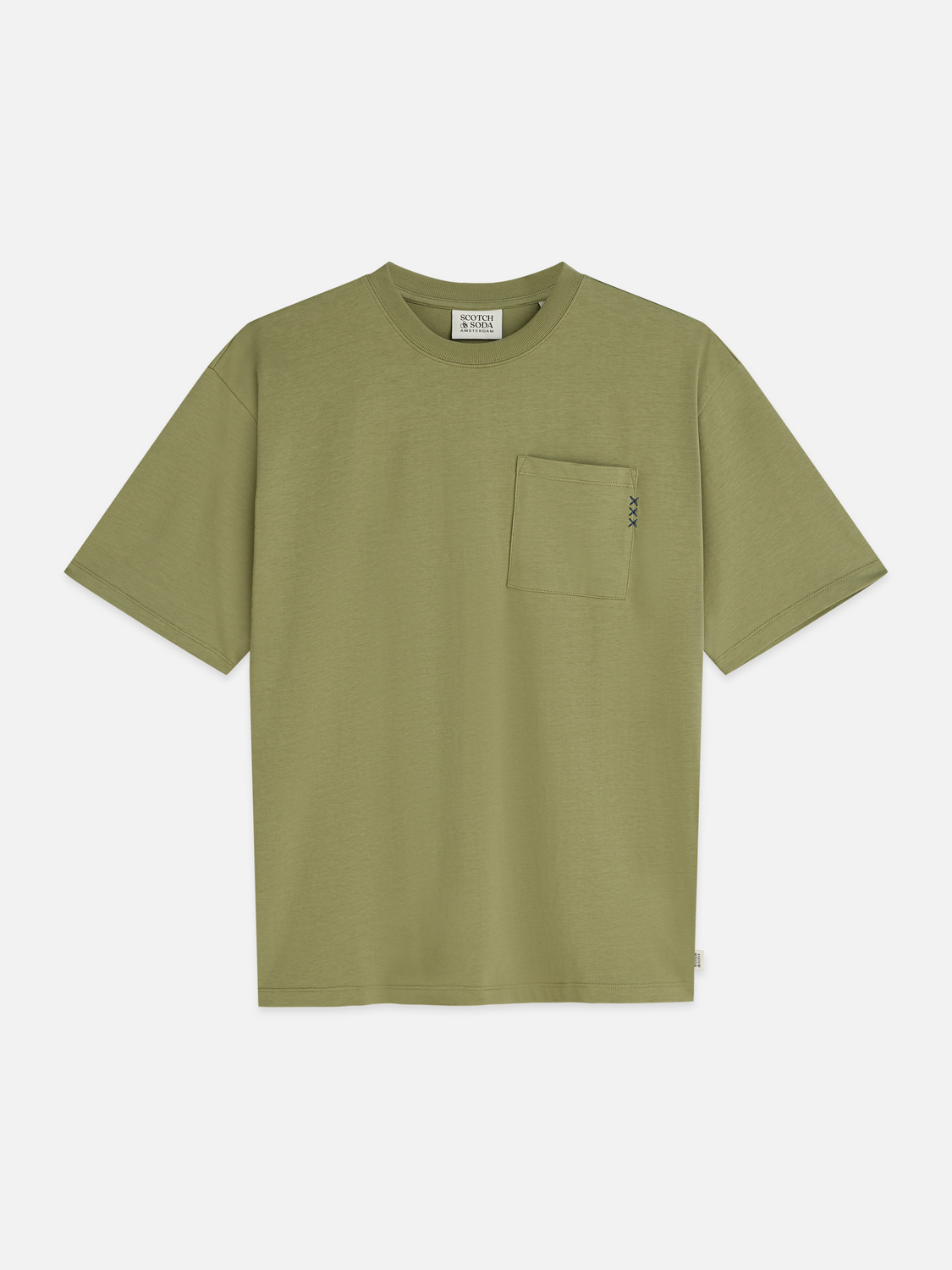 Seasonal Essentials 3 crosses pocket loose T-shirt