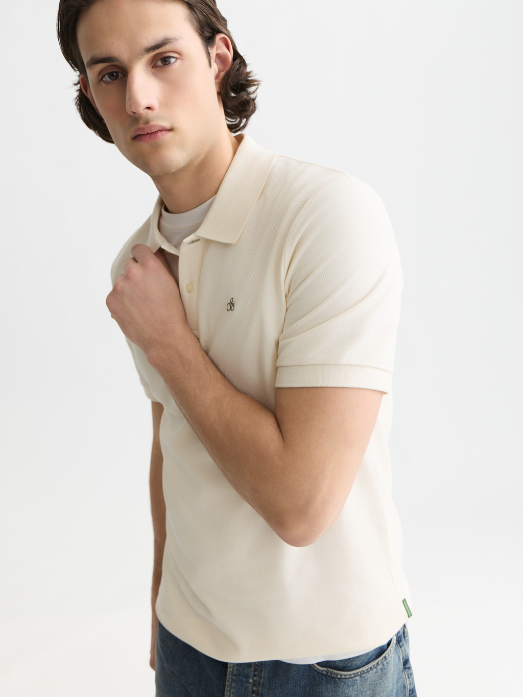 Seasonal Essentials pique logo polo
