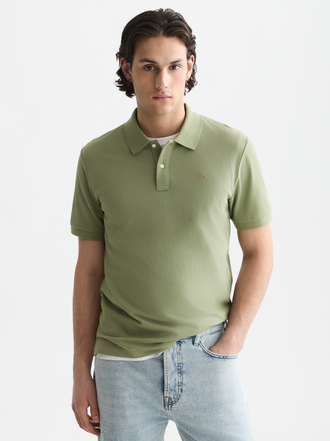 Seasonal Essentials pique logo polo