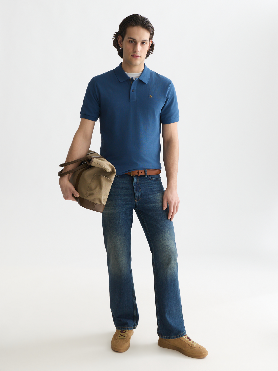 Seasonal Essentials pique logo polo
