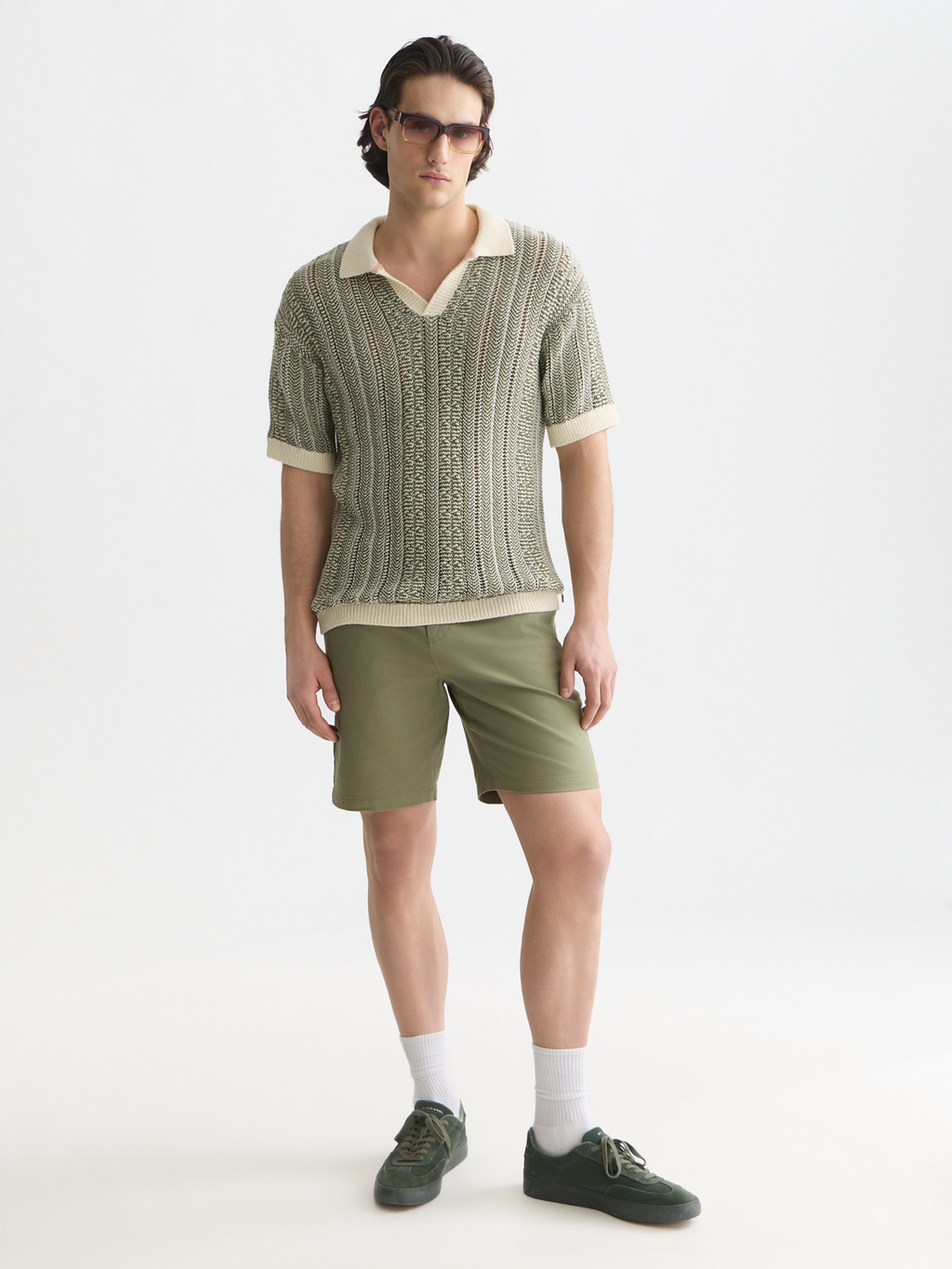 Multi stitch dropped shoulder polo