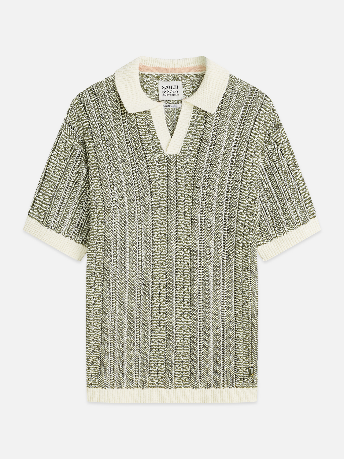 Multi stitch dropped shoulder polo