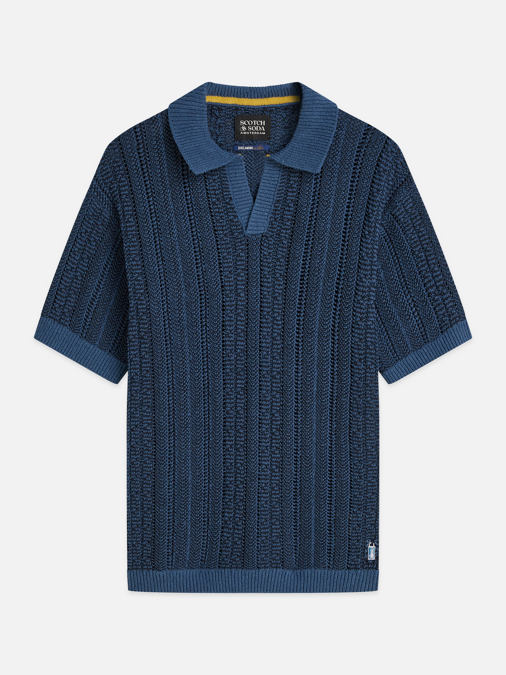 Multi stitch dropped shoulder polo