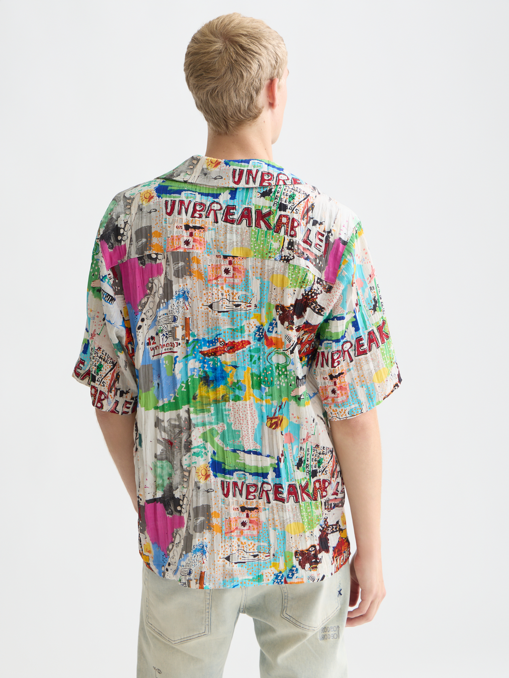 Scotch & Soda x Basquiat Printed Relaxed Short-Sleeved Shirt