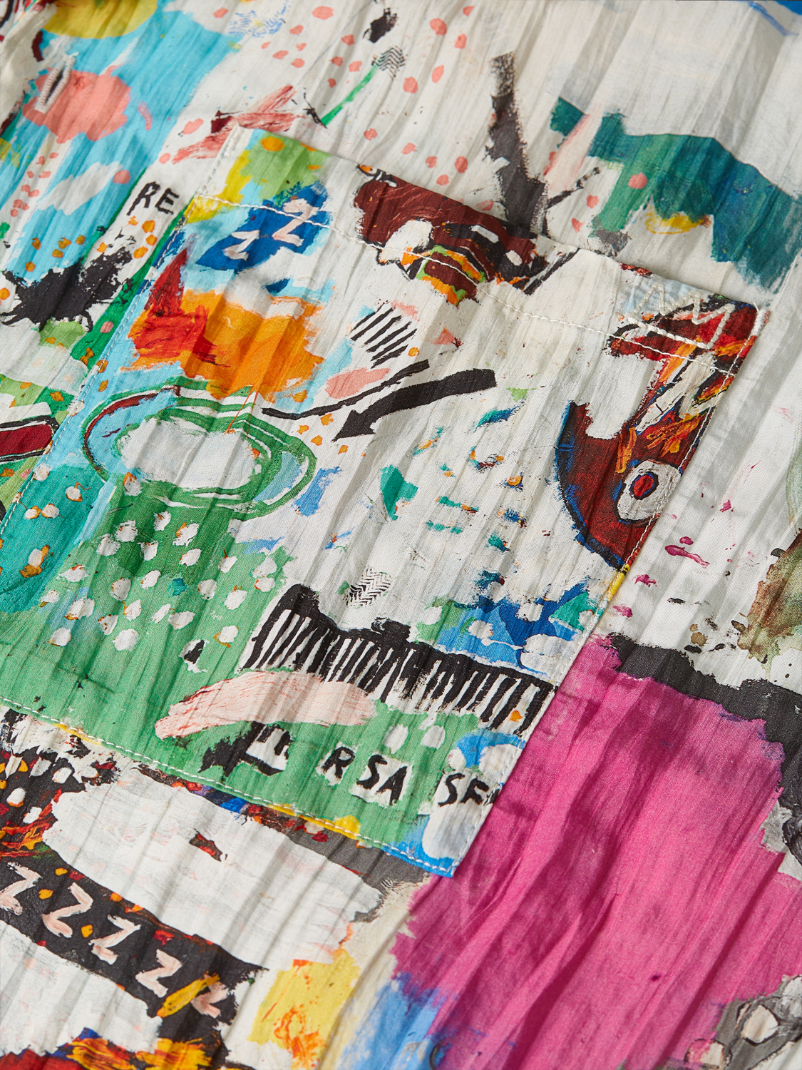 Scotch & Soda x Basquiat Printed Relaxed Short-Sleeved Shirt