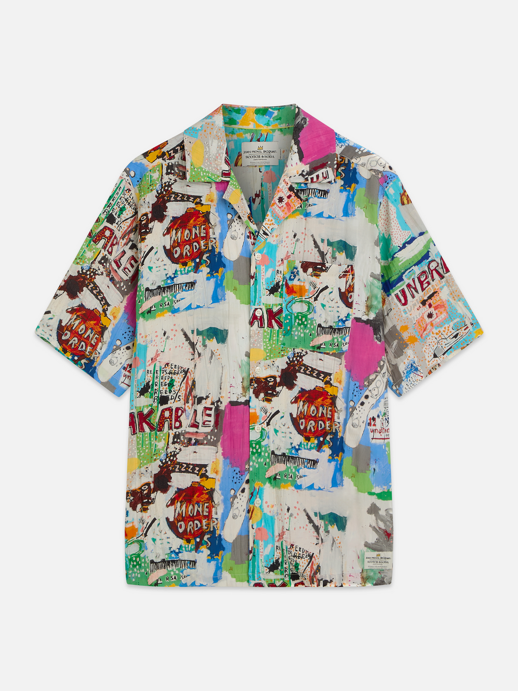 Scotch & Soda x Basquiat Printed Relaxed Short-Sleeved Shirt