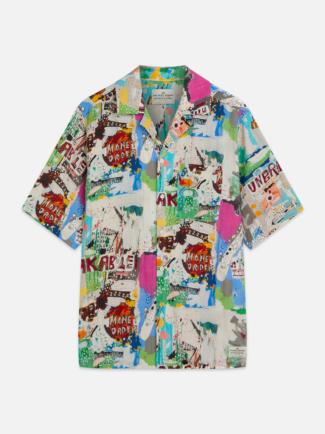 Scotch & Soda x Basquiat Printed Relaxed Short-Sleeved Shirt
