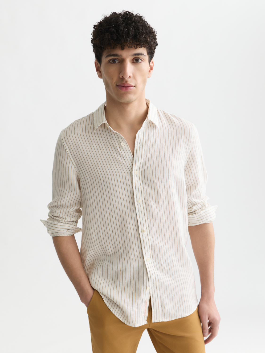Striped linen shirt