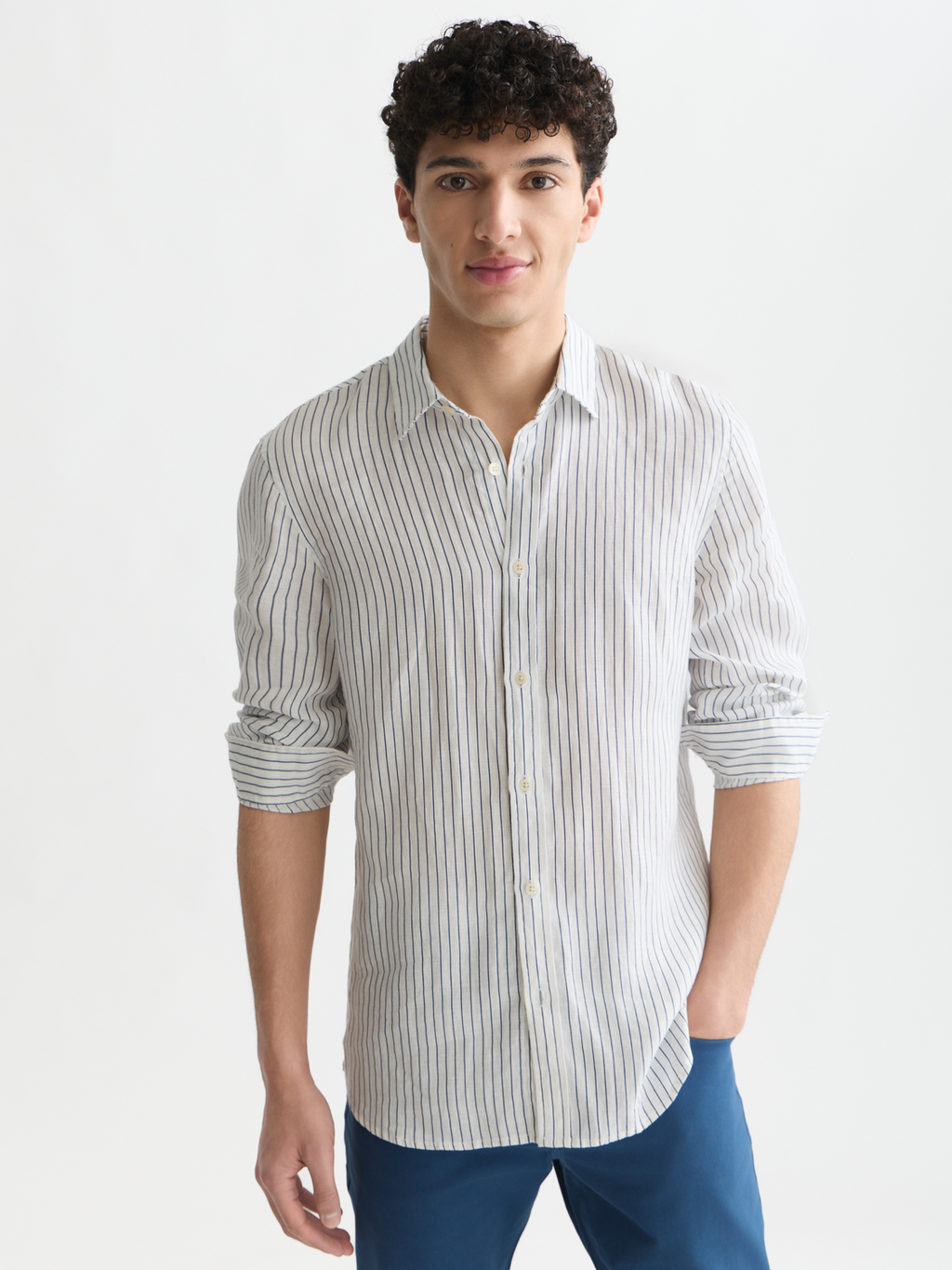 Striped linen shirt