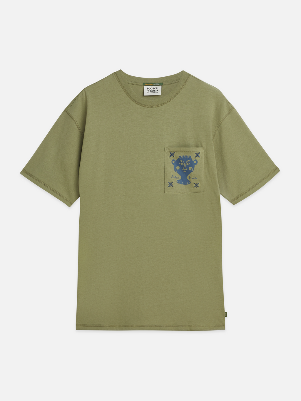 artwork pocket relaxed T-shirt
