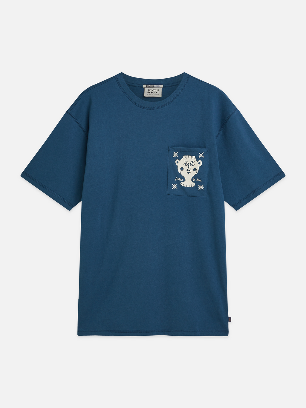 artwork pocket relaxed T-shirt