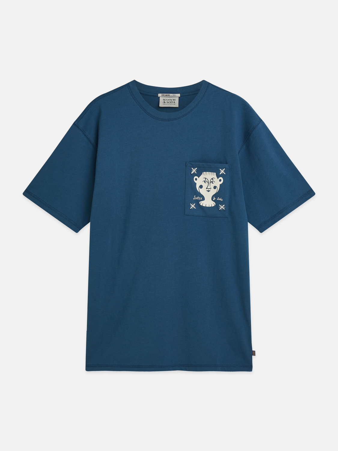 artwork pocket relaxed T-shirt