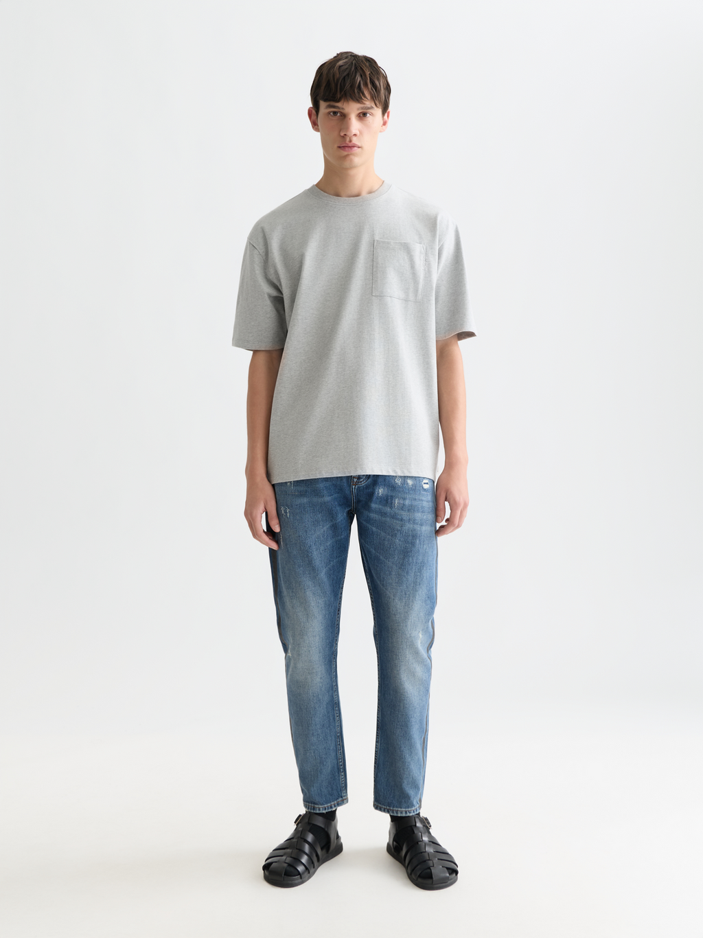 Seasonal Essentials 3 crosses pocket loose T-shirt