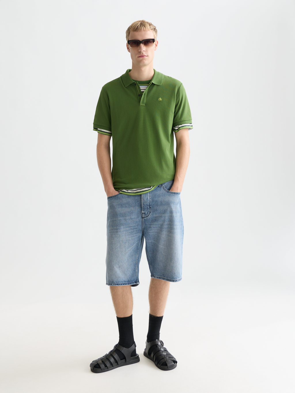 Seasonal Essentials pique logo polo