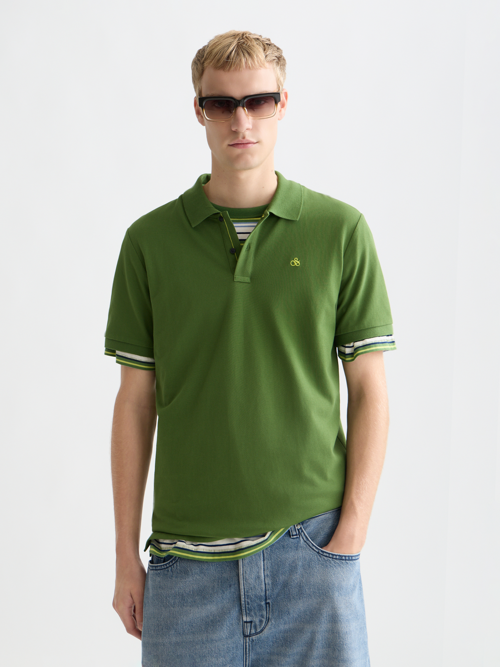 Seasonal Essentials pique logo polo