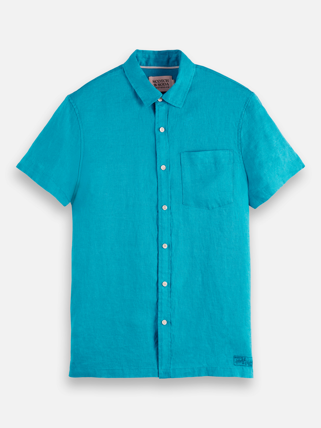 Seasonal Essentials linen short sleeve shirt