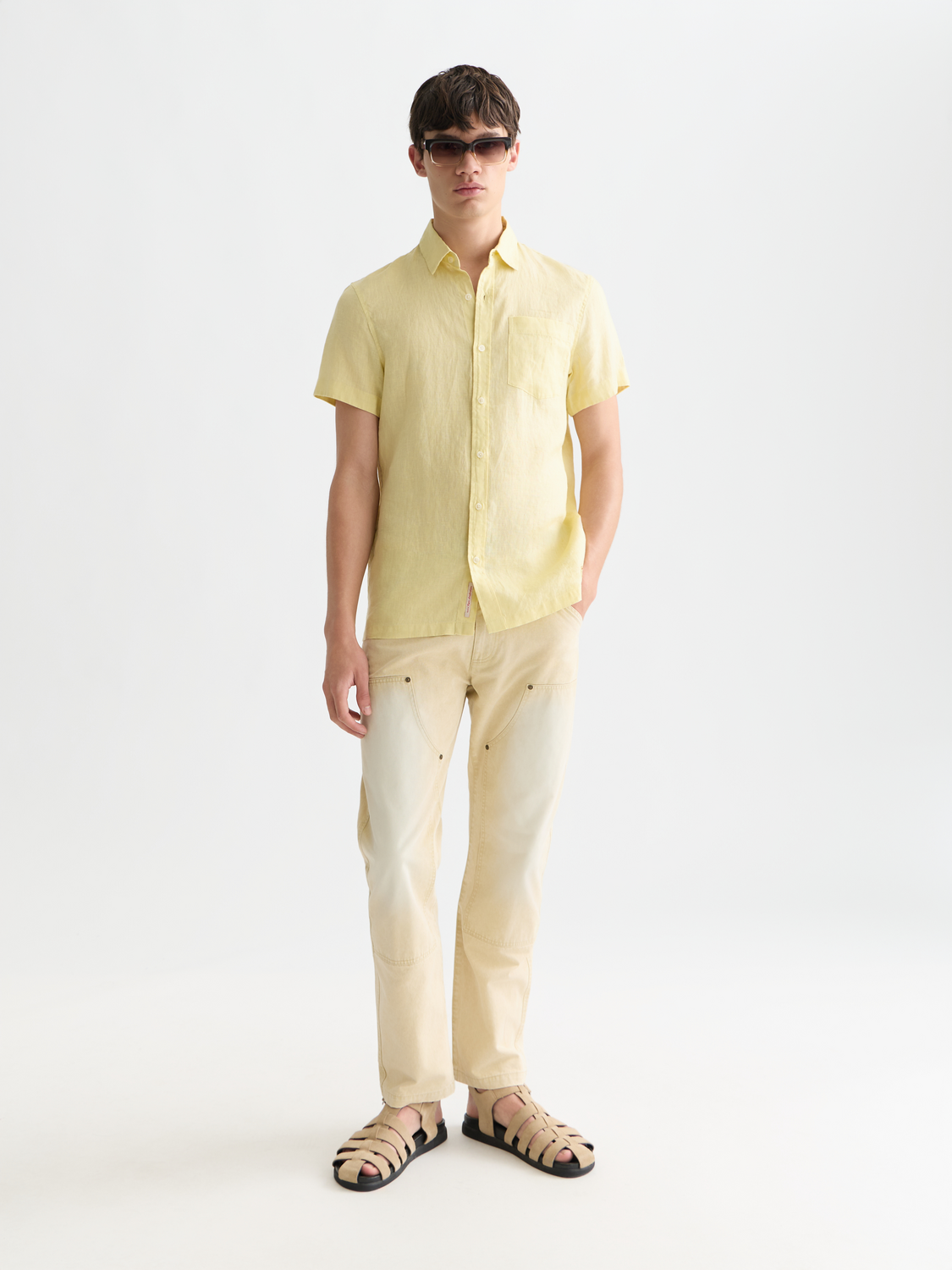 Seasonal Essentials linen short sleeve shirt