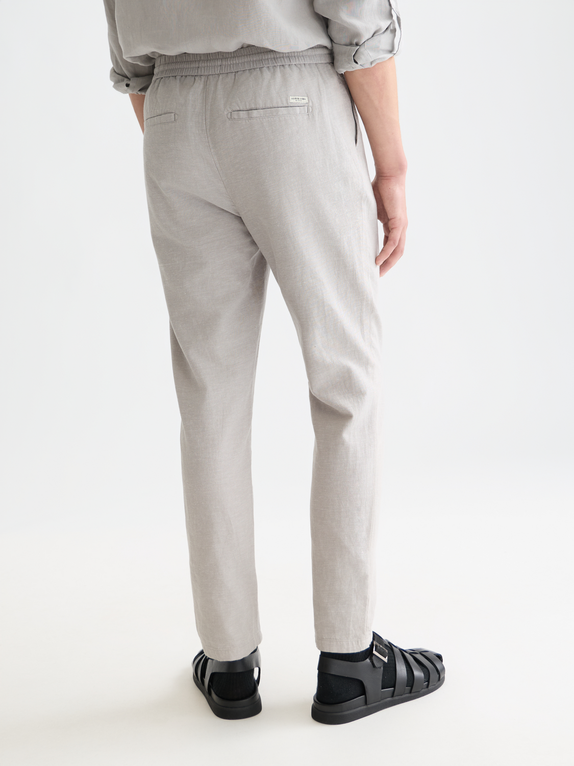 Seasonal Essentials Warren cotton-linen twill jogger