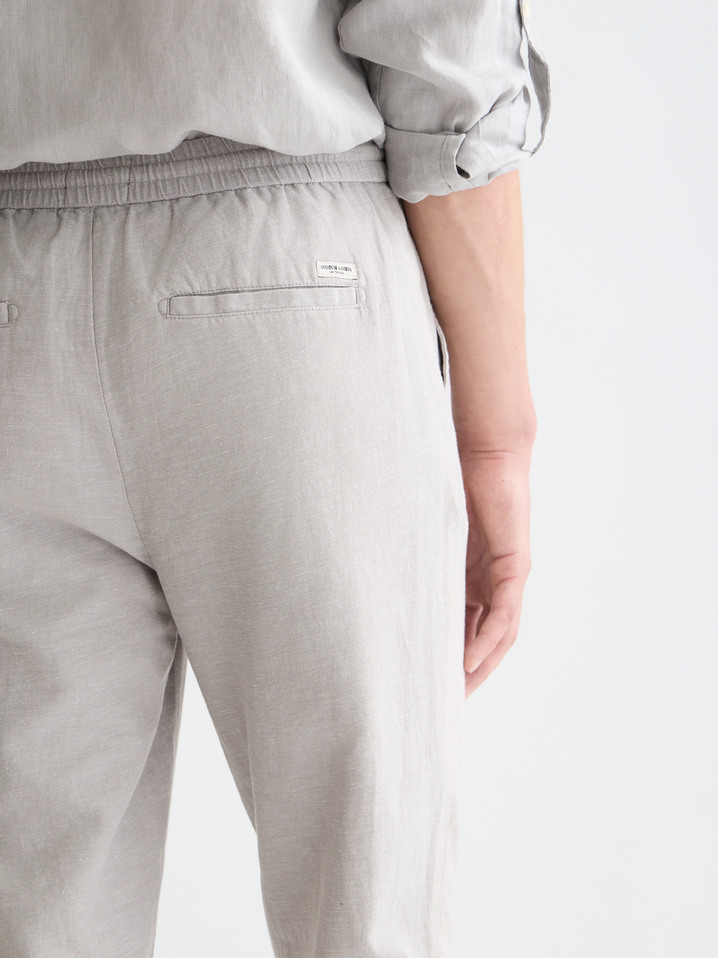 Seasonal Essentials Warren cotton-linen twill jogger
