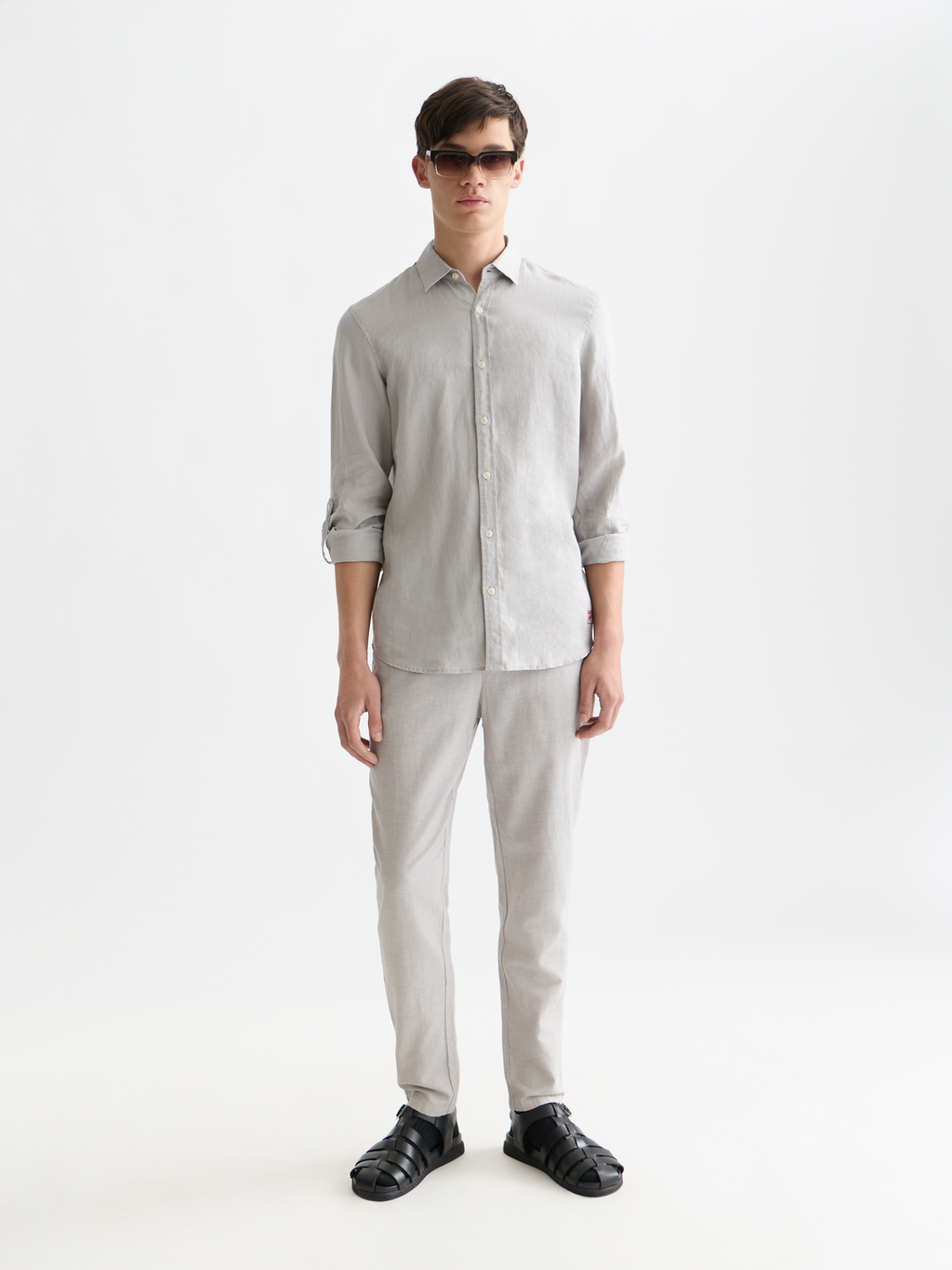 Seasonal Essentials Warren cotton-linen twill jogger