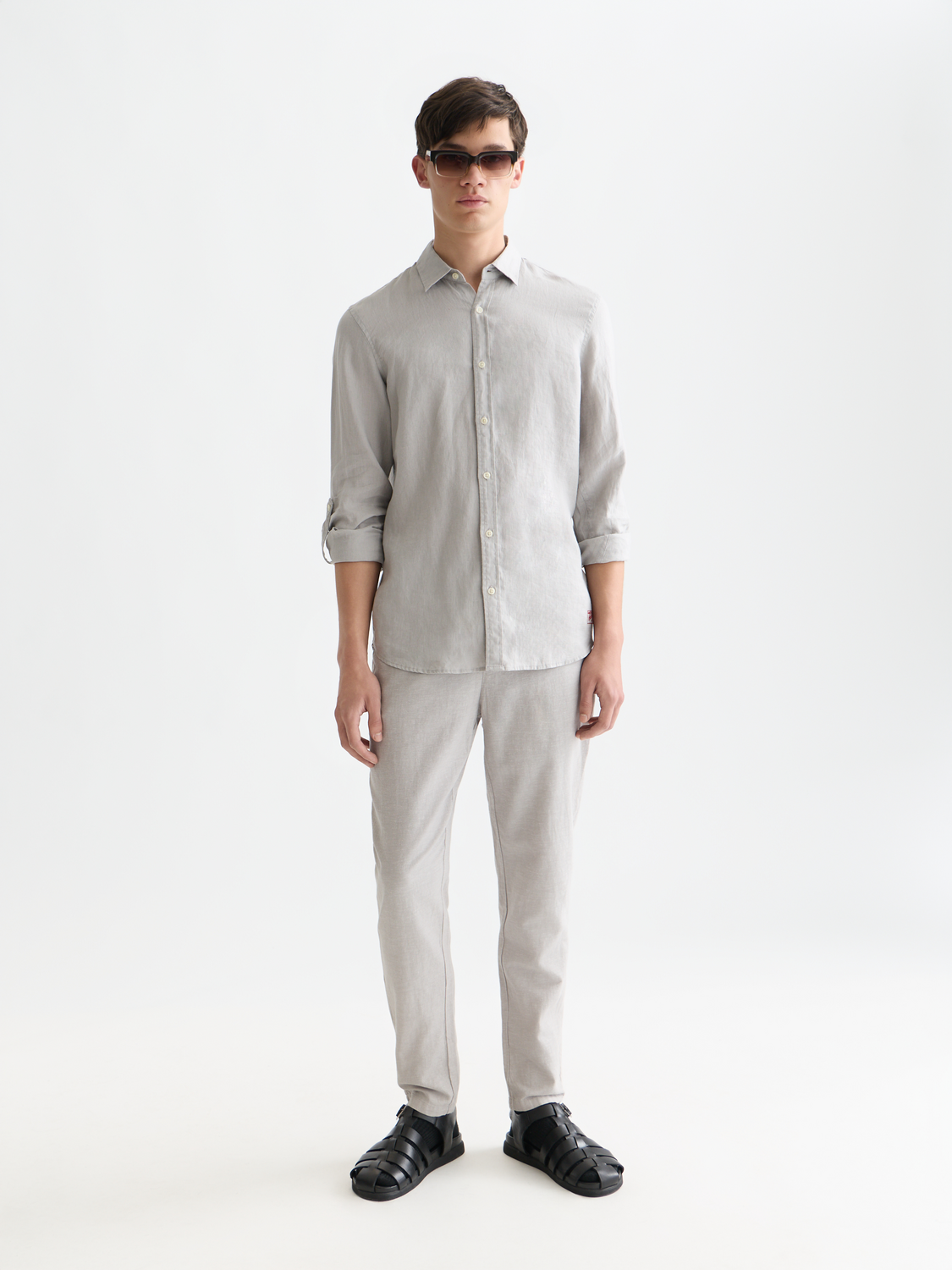 Seasonal Essentials Warren cotton-linen twill jogger