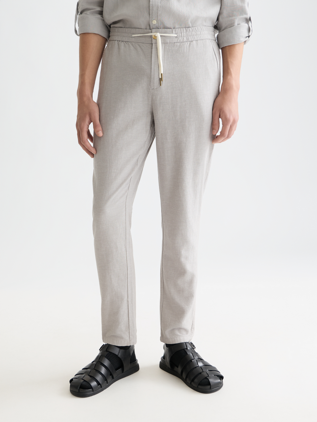 Seasonal Essentials Warren cotton-linen twill jogger