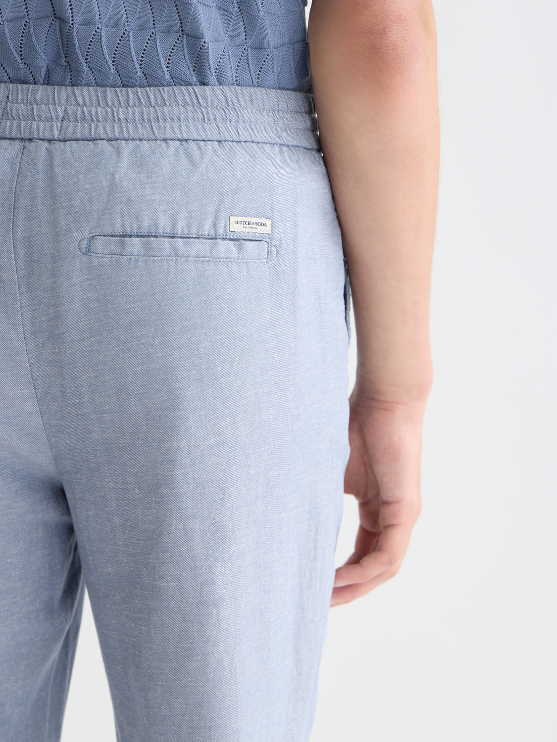 Seasonal Essentials Warren cotton-linen twill jogger