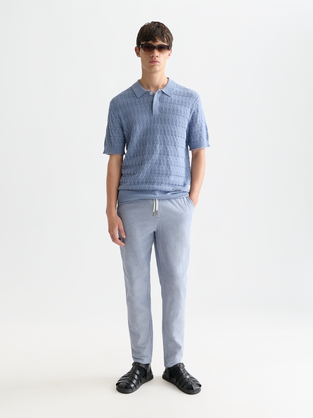 Seasonal Essentials Warren cotton-linen twill jogger