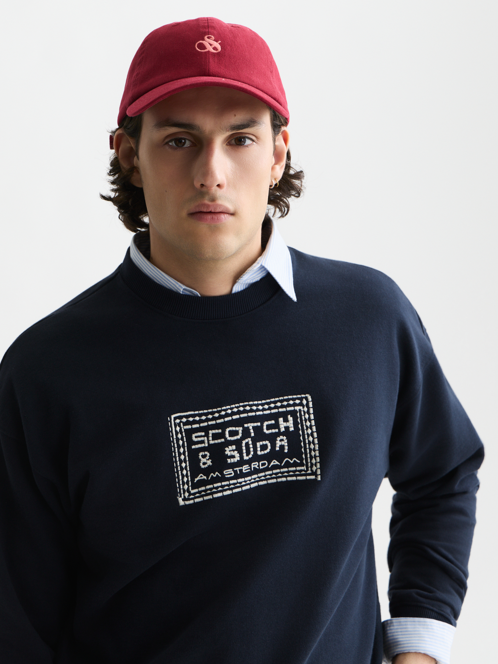 embroidered artwork relaxed sweatshirt