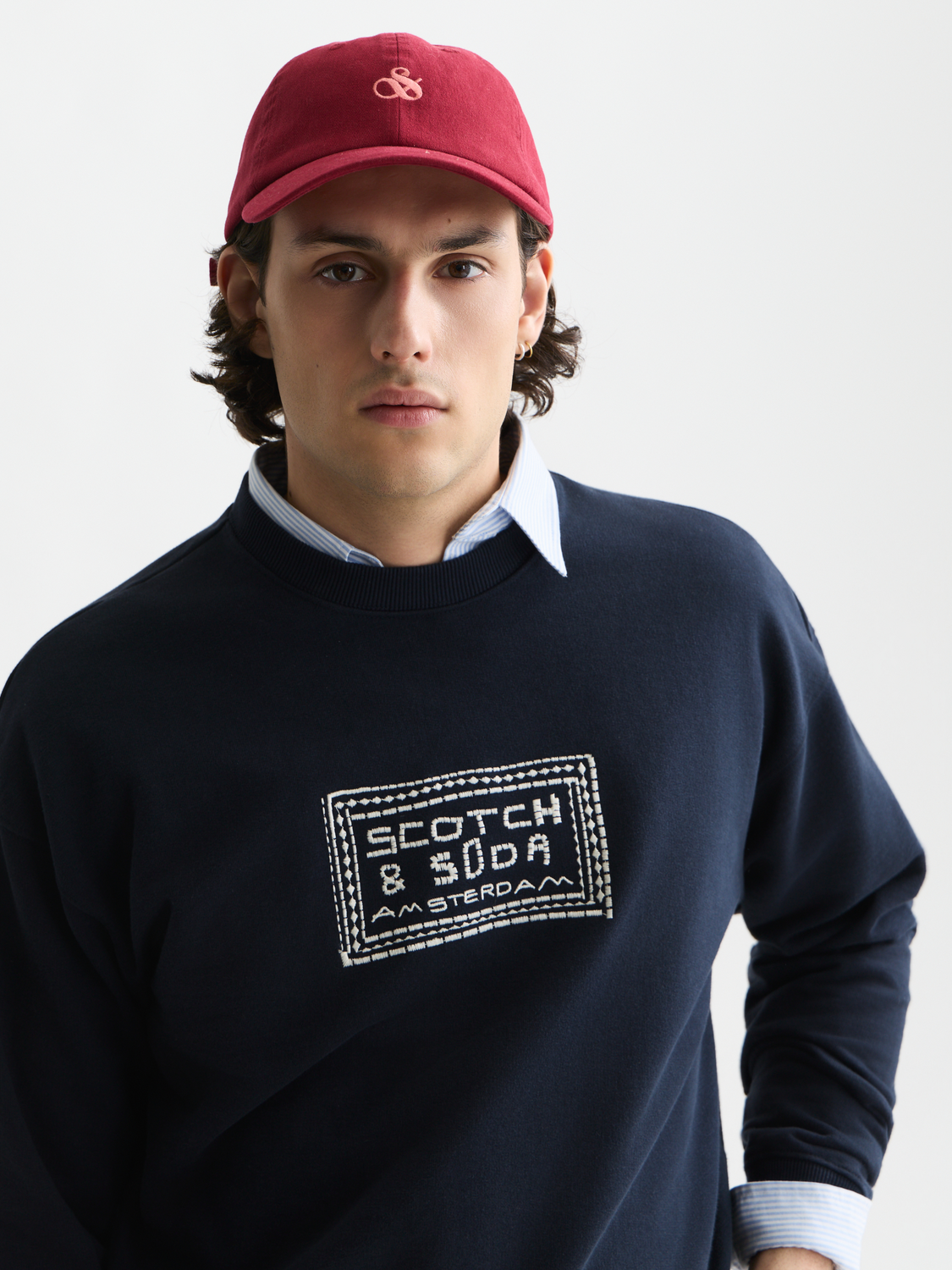 embroidered artwork relaxed sweatshirt