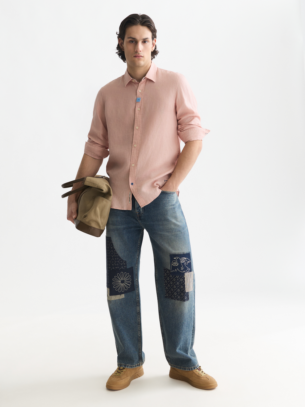 Solid linen shirt