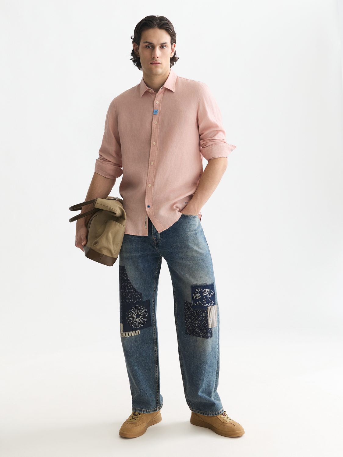 Solid linen shirt