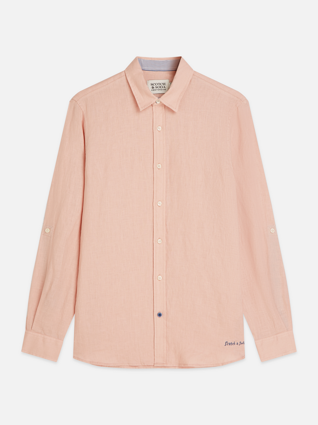 Solid linen shirt
