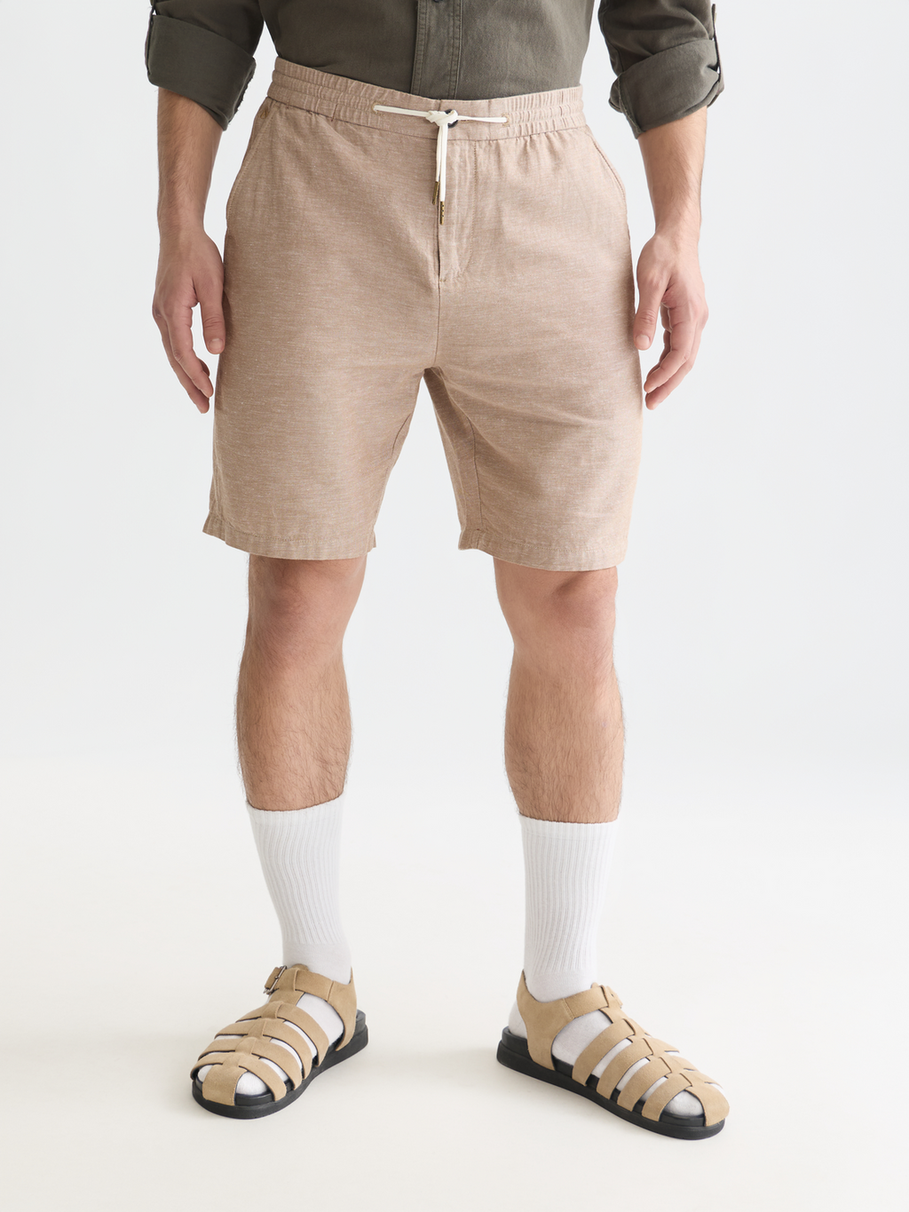 Seasonal Essentials Fave cotton linen chino shorts