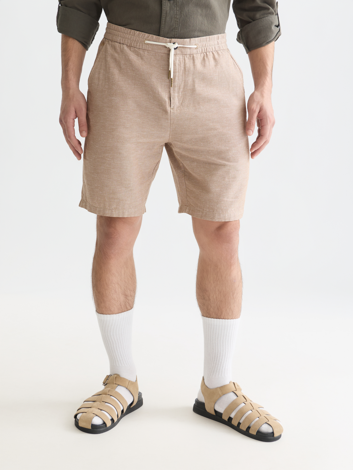 Seasonal Essentials Fave cotton linen chino shorts