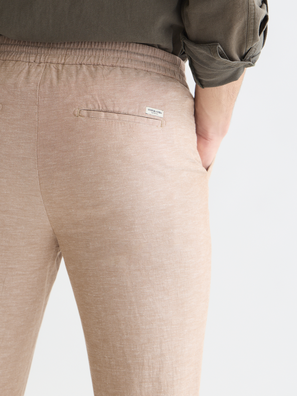 Seasonal Essentials Warren cotton-linen jogger