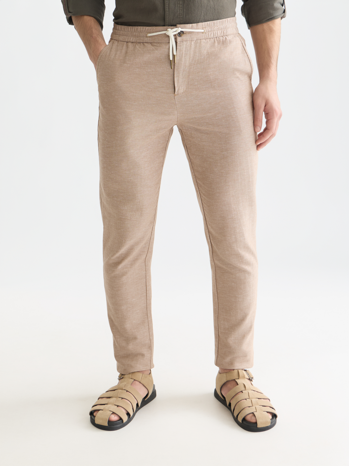 Seasonal Essentials Warren cotton-linen jogger