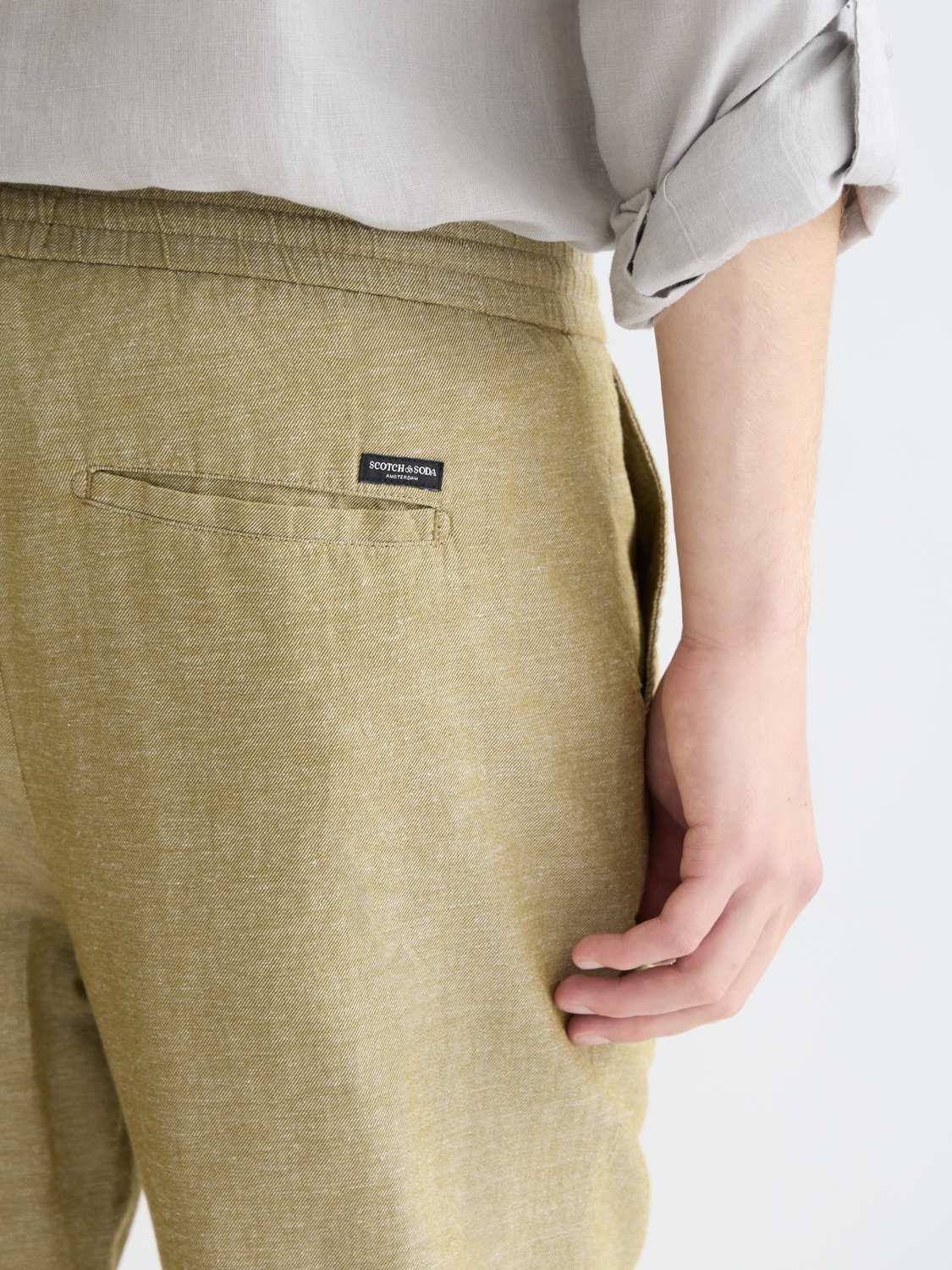 Seasonal Essentials Warren cotton-linen jogger