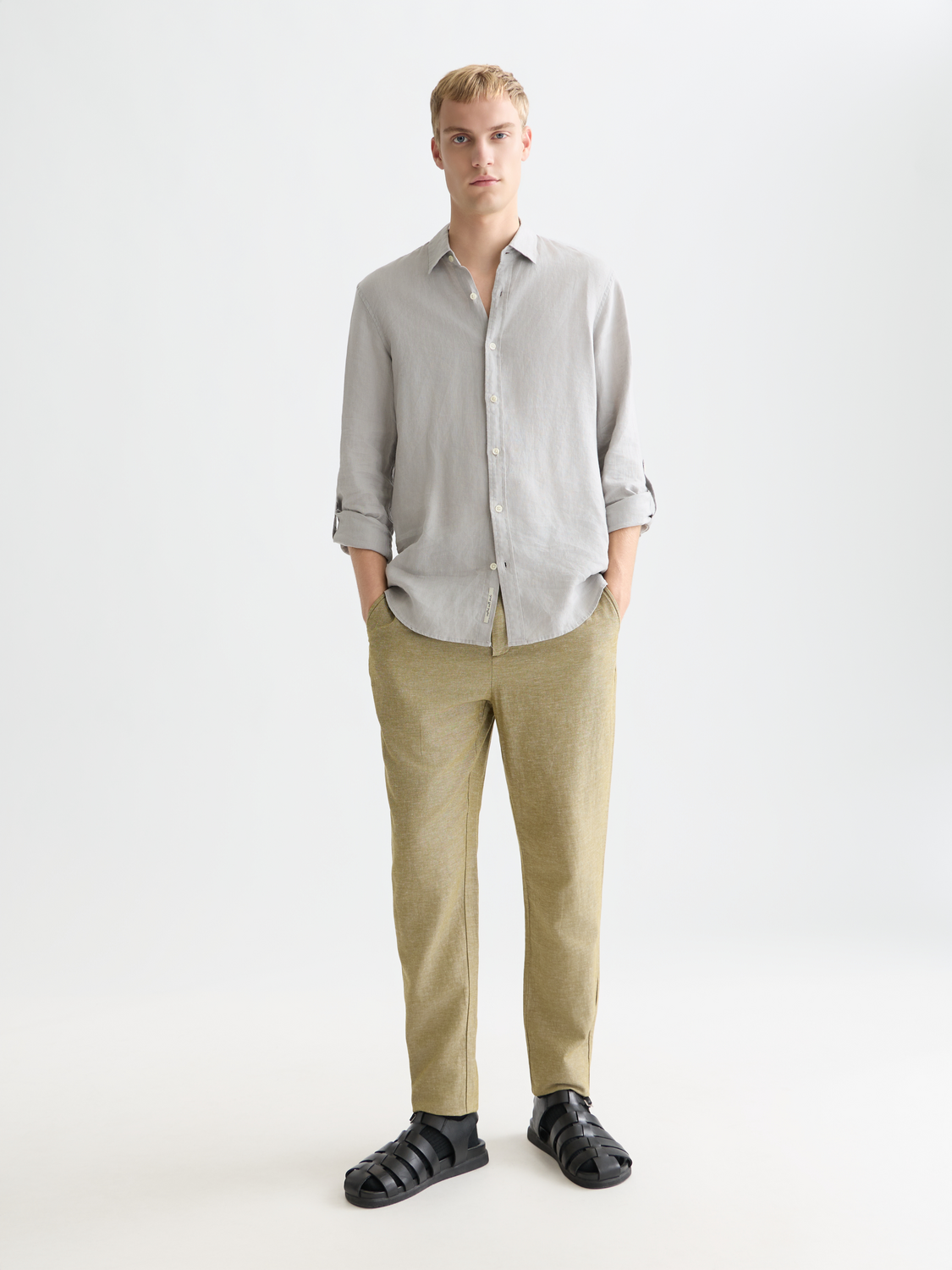 Seasonal Essentials Warren cotton-linen jogger