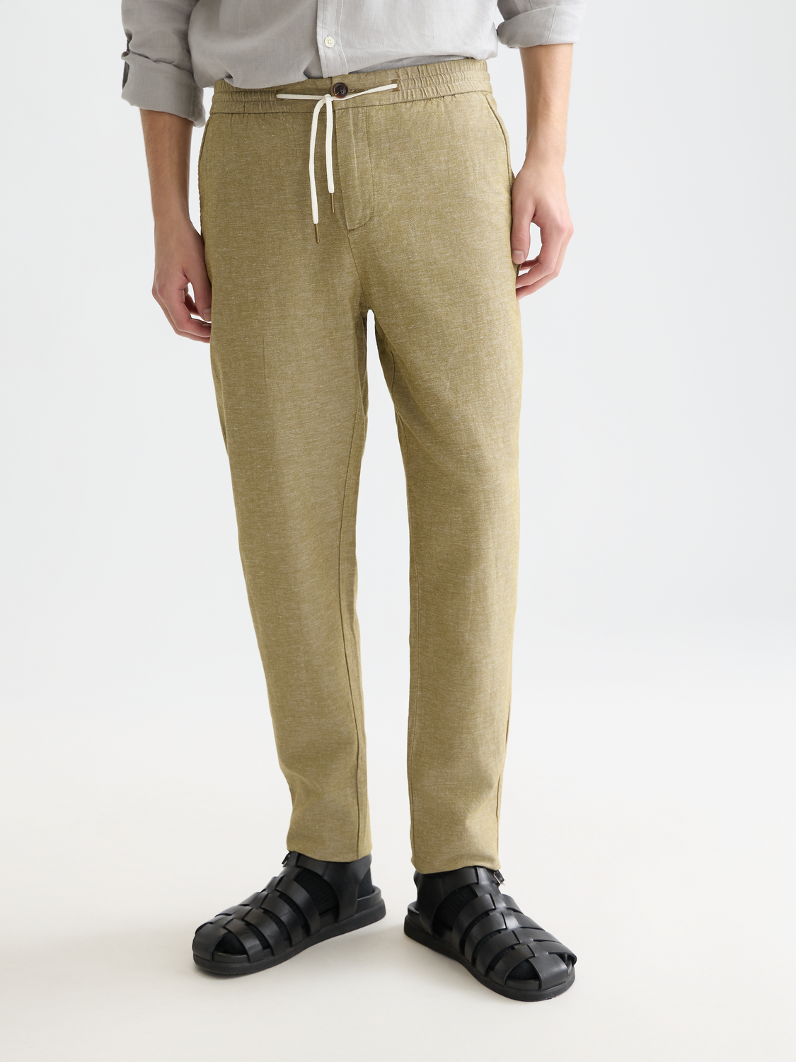 Seasonal Essentials Warren cotton-linen jogger