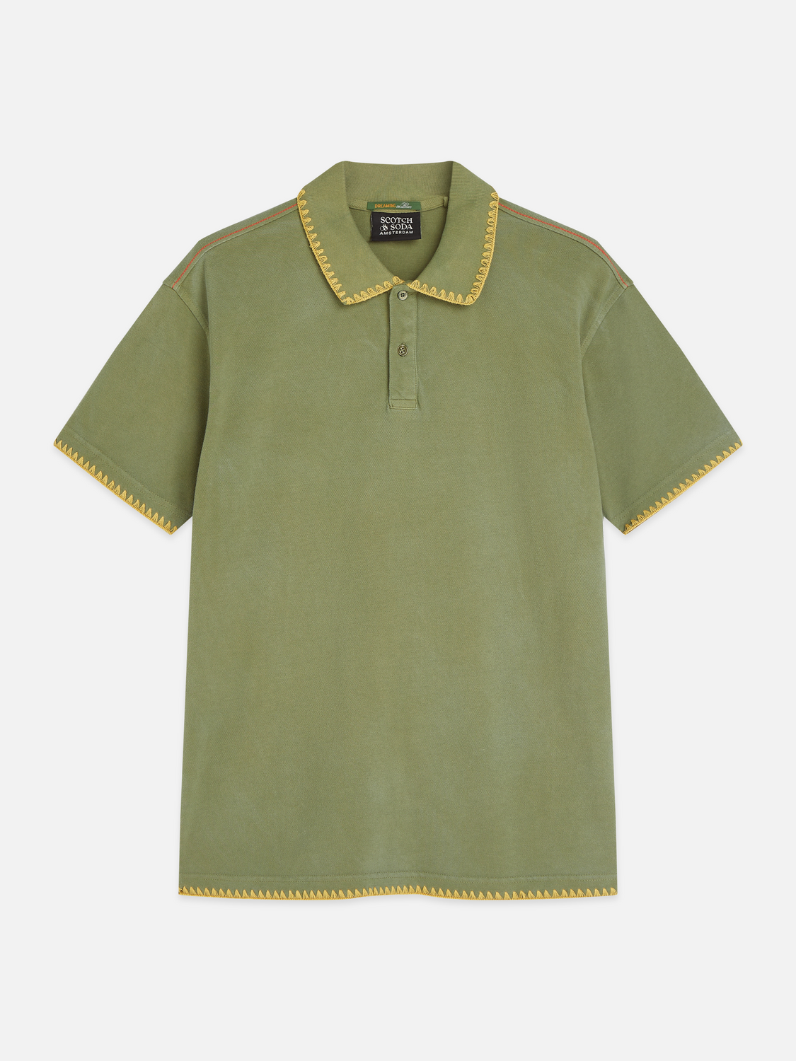 Pique relaxed polo