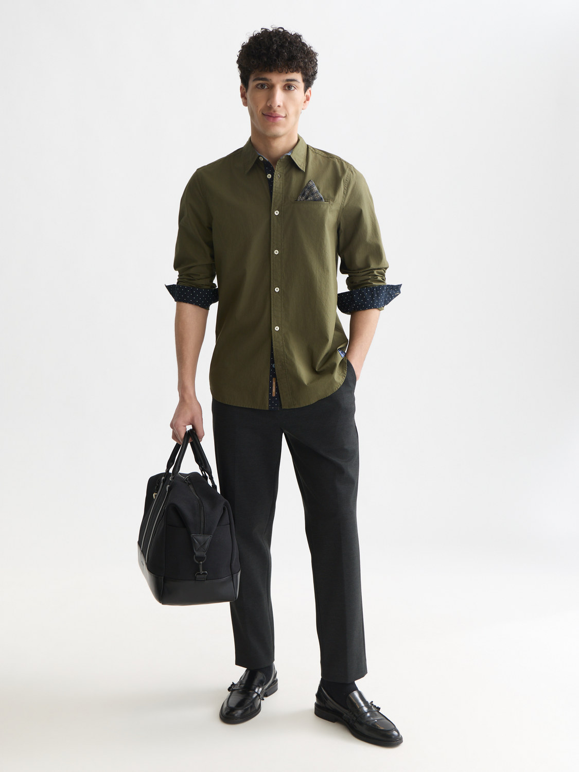 Finch tailored yarn-dyed technical jersey jogger