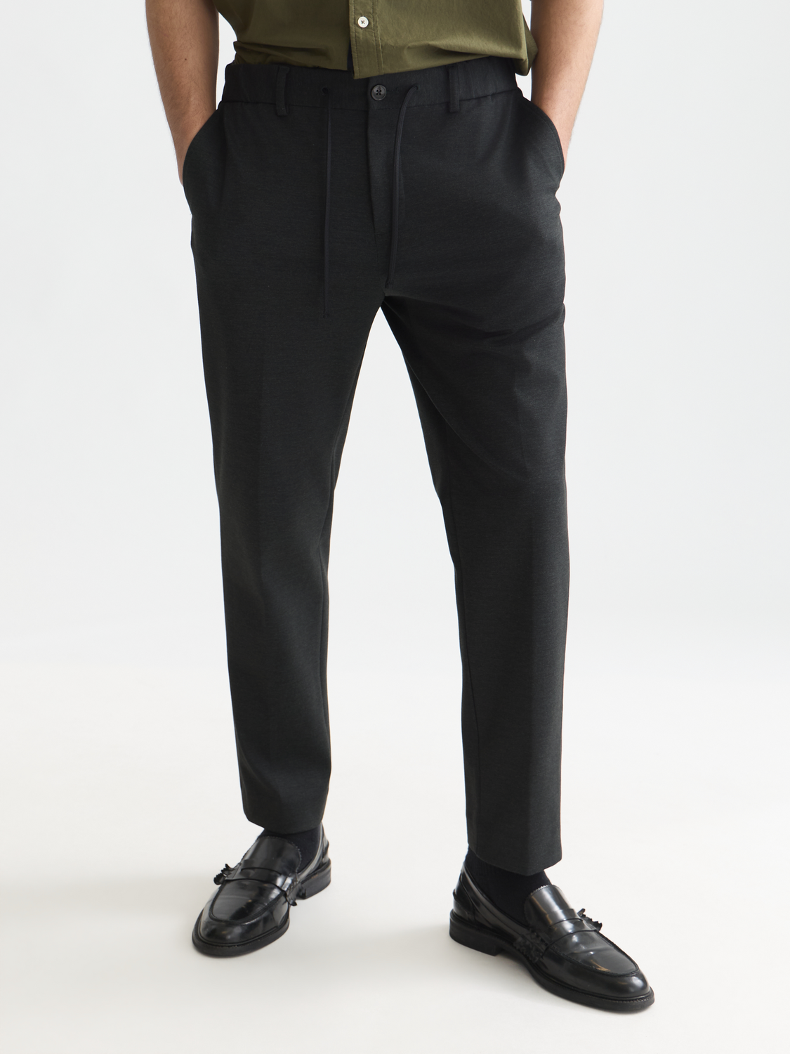 Finch tailored yarn-dyed technical jersey jogger