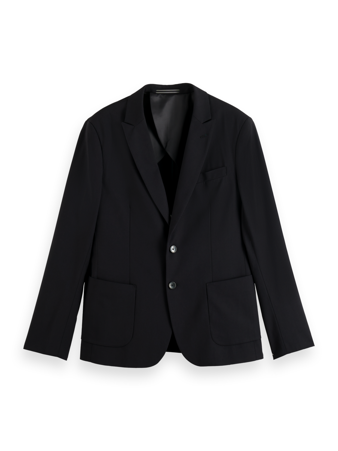 ESSENTIALS UNCONSTRUCTED PEAK LAPEL WOOL BLAZER
