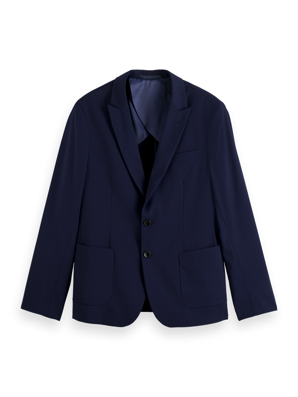 ESSENTIALS UNCONSTRUCTED PEAK LAPEL WOOL BLAZER