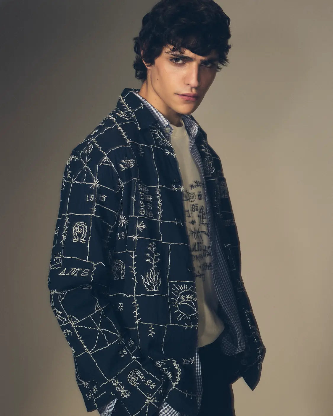 black shirt showing cotton fabric by Scotch & Soda