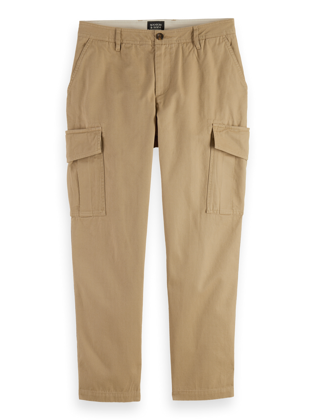 LOOSE TAPERED COTTON-TWILL CARGO PANT